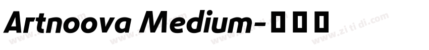 Artnoova Medium字体转换